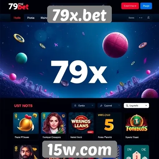 Interface e usabilidade do site 79x.bet